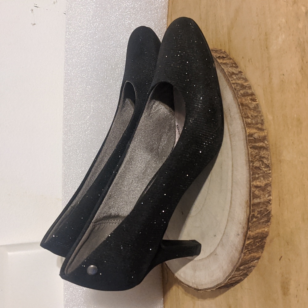 LifeStride Black Shimmer Parigi Pumps Size 7 M